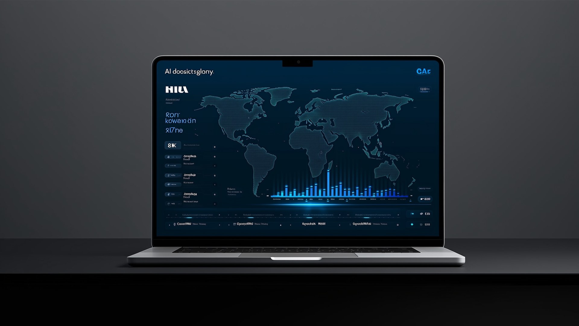 Cyclos AI logistics dashboard on laptop